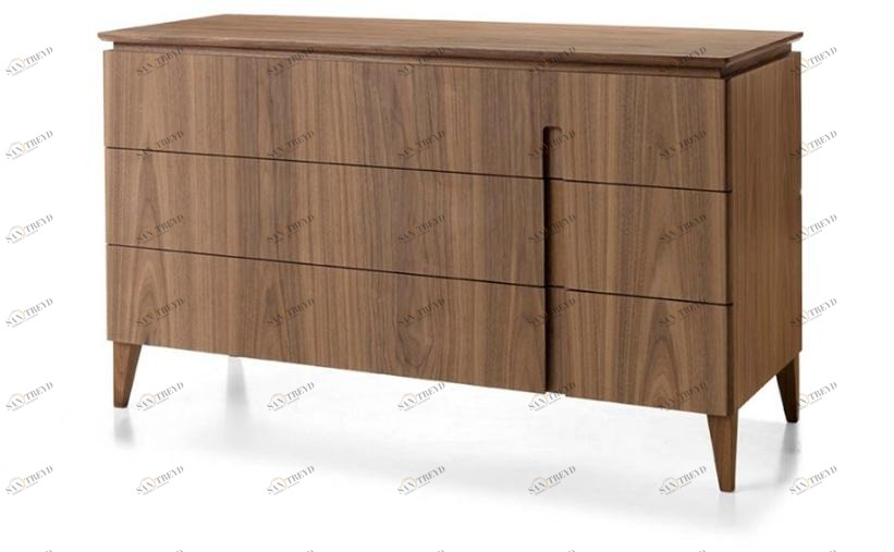 Arte Brotto Комод из орехового дерева со встроенными ручками Leonardo L313n