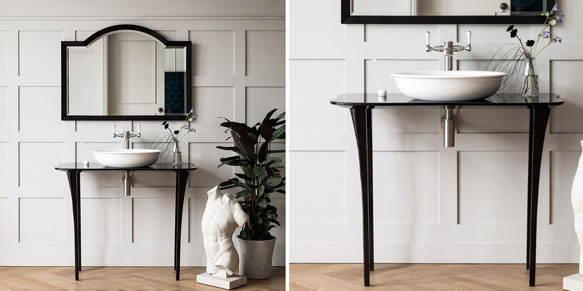 Тумба для ванной Stiletto 110 Glass STL-N-110-BK Victoria + Albert STLN110BK - Вид №2