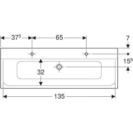 500.276.00.1 Встраиваемая раковина Geberit Xeno² Geberit  - Вид №13