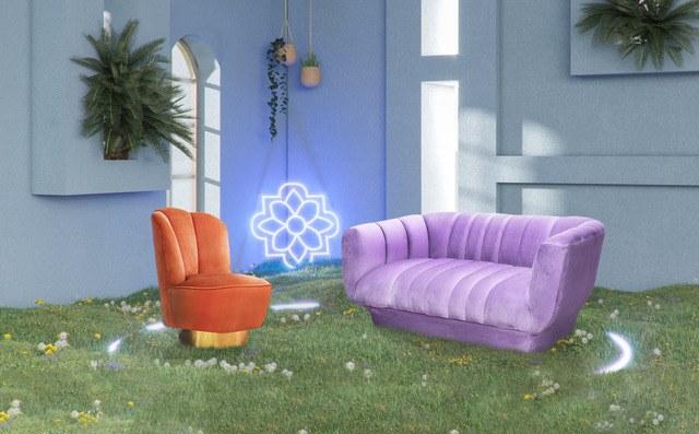 Moanne 2-х местный бархатный диван Beirut sun-id-1497021 - Вид №4