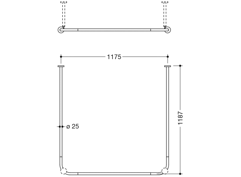 900.34.301XA Карниз HEWI System 900 - Вид №2
