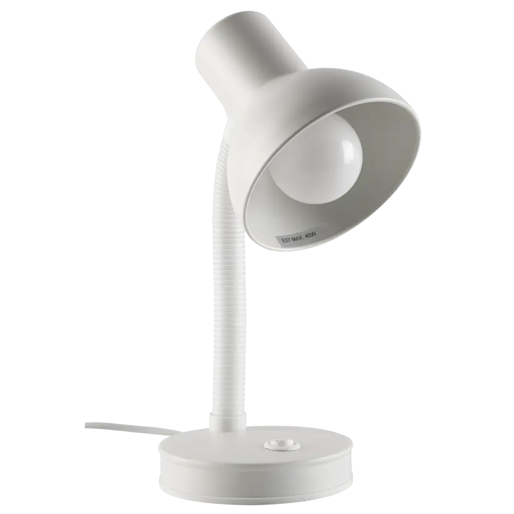 Настольная лампа Inspire Buro E27x40 Вт цвет белый 81956471 STLM-2169368  - Вид №3