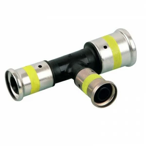 Тройник пресс для газа PVDF HENCO 26х20x20