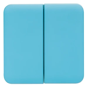 Накладка для выключателя/переключателя Lexman Cosy 2 клавиши, цвет бирюзовый