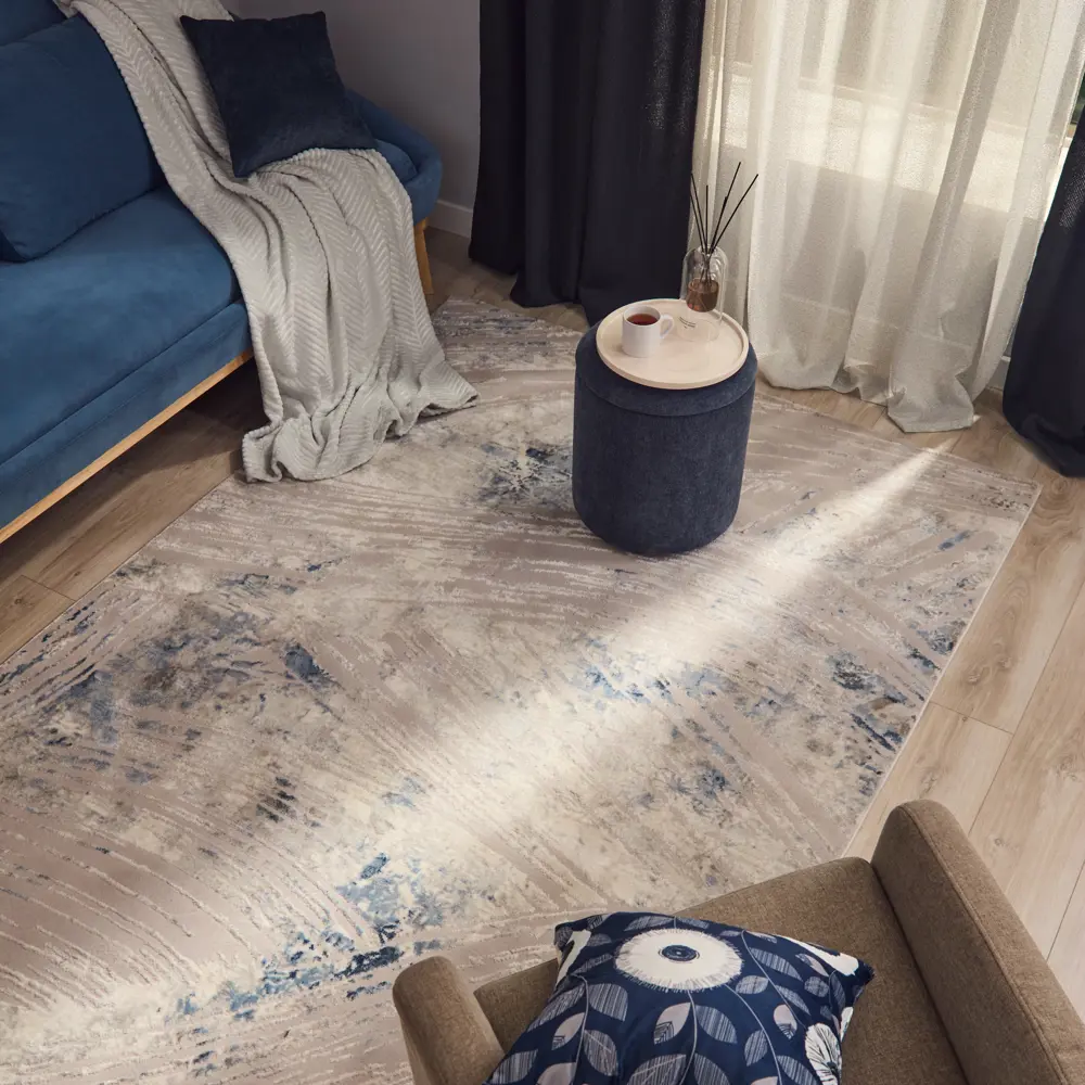 INSPIRE Breeze — серый ковер из полиэстера 200x300 см 84860783