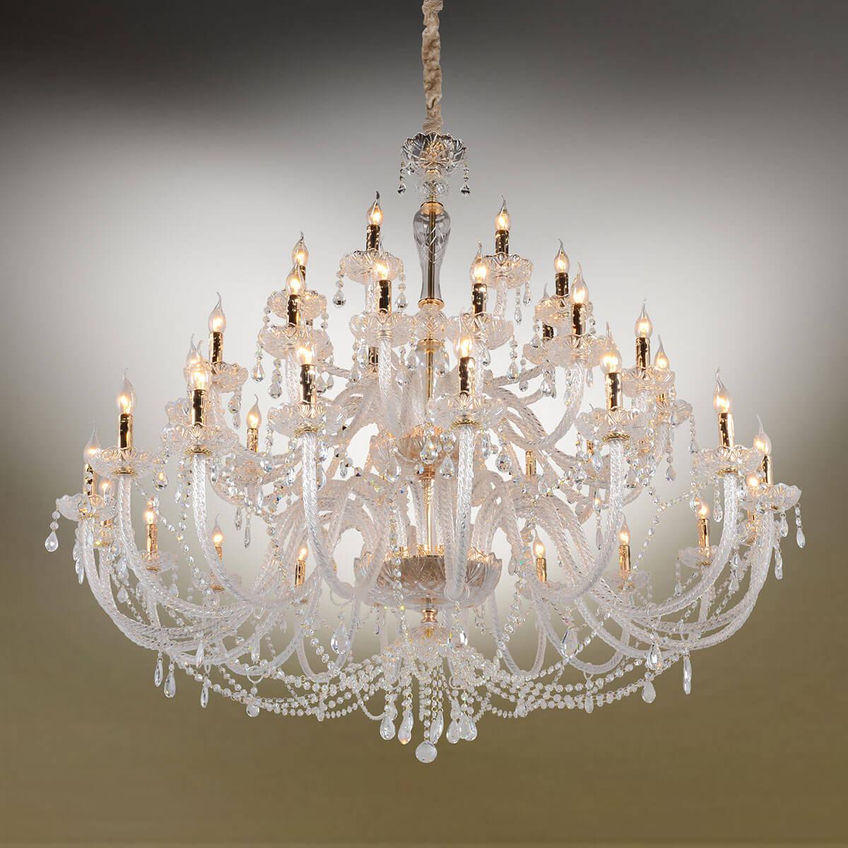 Подвесная люстра Omnilux Aranova OML-89103-42 прозрачная OMNILUX ДИЗАЙНЕРСКИЕ, ARANOVA 220812 Прозрачный  - Вид №1