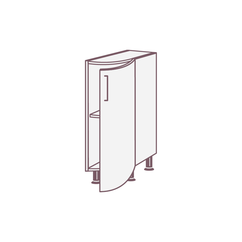Шкафы напольные  ERN1D SIDAK SIST3153-714