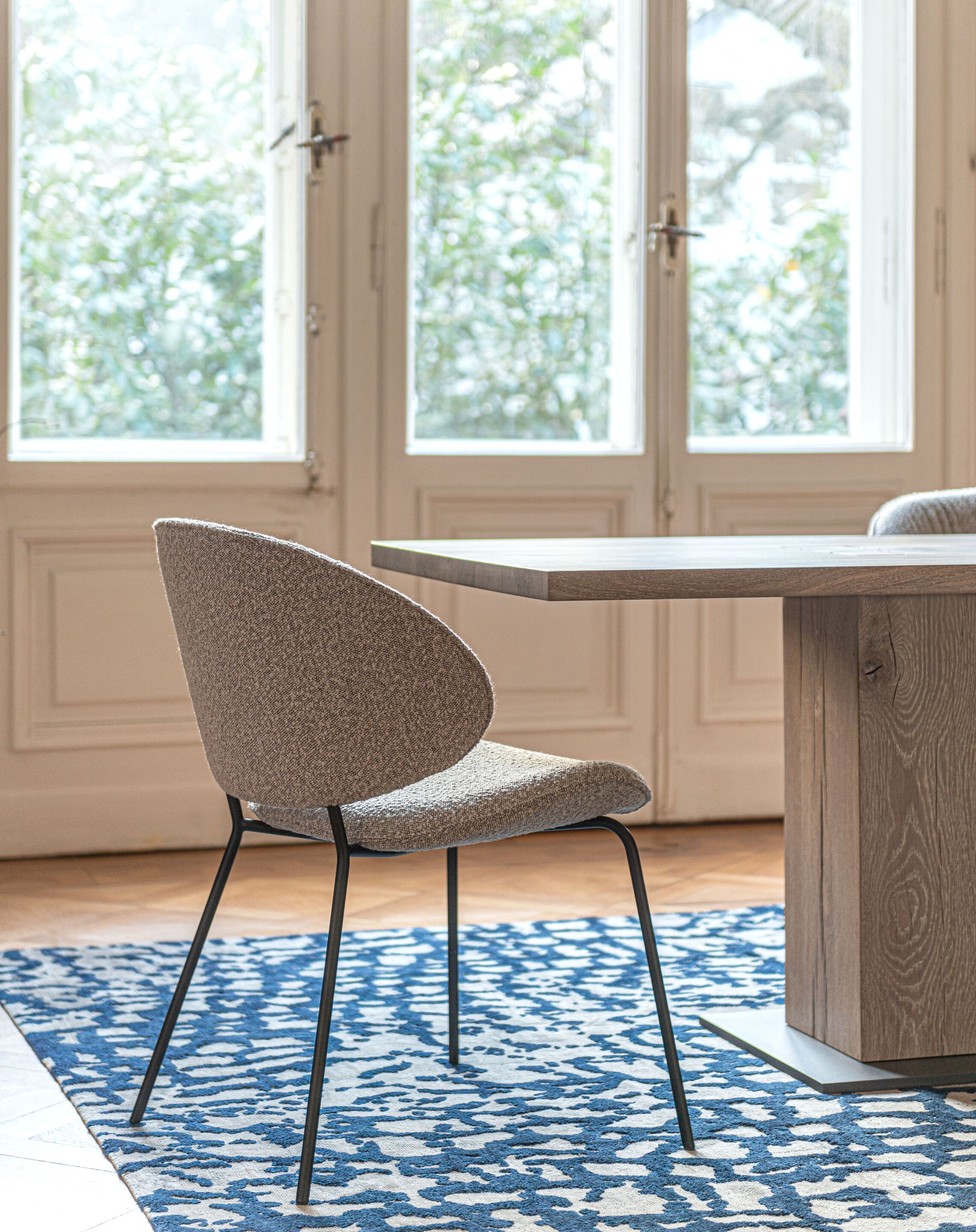 Мягкий стул из ткани KFF Alvaro ARCH-00098831 - Вид №24