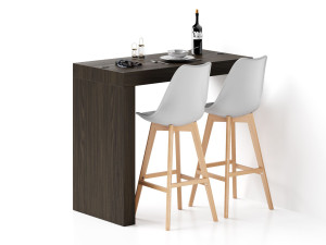 Высокий стол на полуострове в меламине с беспроводным зарядным устройством