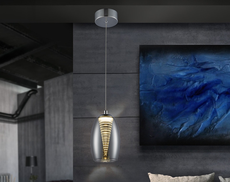 069110 Подвесной светильник 1L LED хром Schuller Nebula