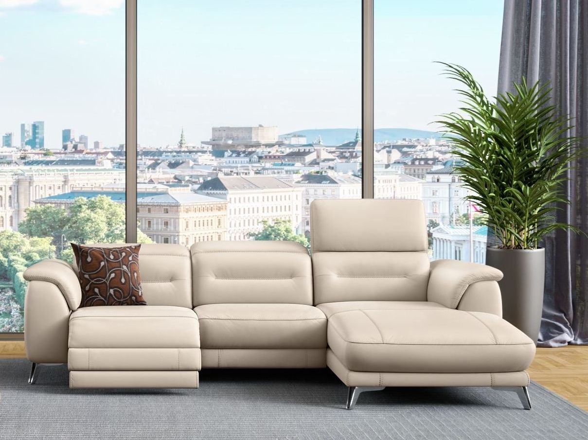 Кожаный диван с полуостровом Sofanella Gandino ARCH-00066679 - Вид №5