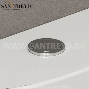 VA127 Cливной механизм с кнопкой 40 см Хромированный Globo DAILY Италия