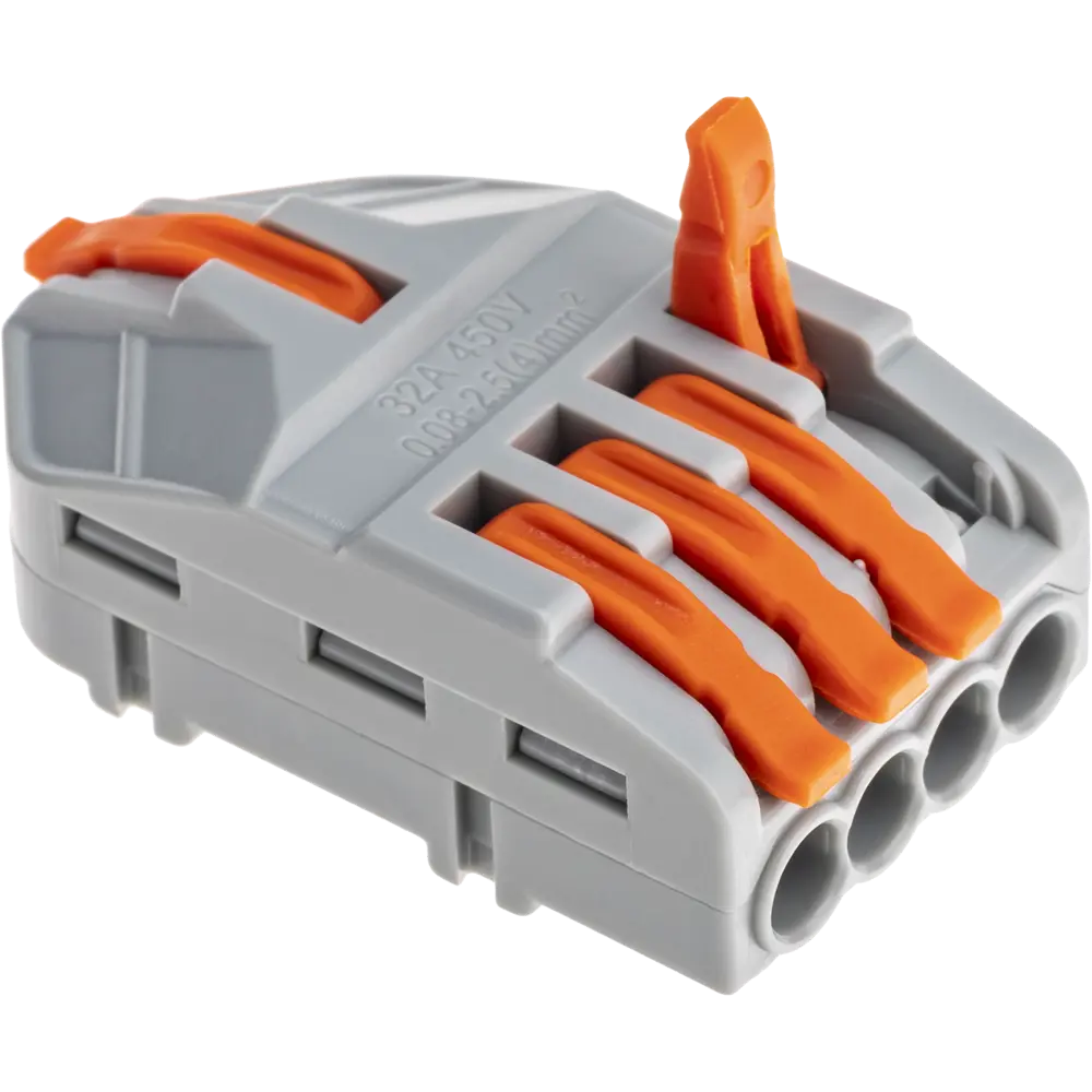 87887425 Клемма разветвительная Duwi 26666 5-проводная 4 мм 4 шт. STLM-1104310  - Вид №2