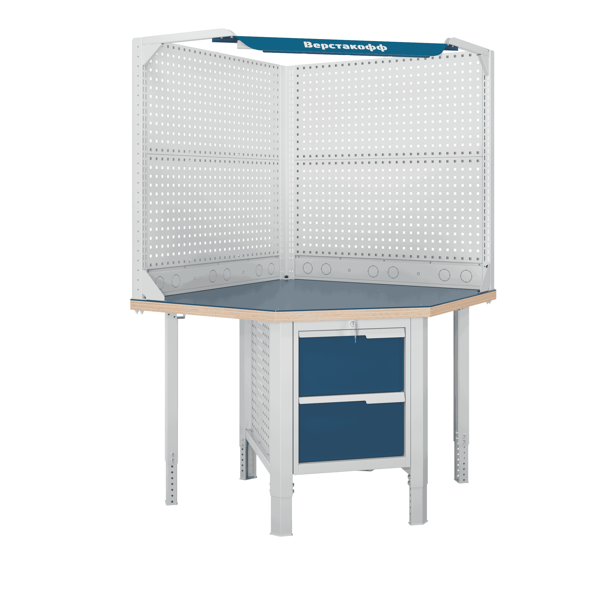 Верстак (угловой) CTR U532.S2.1-2FR Верстакофф 124773