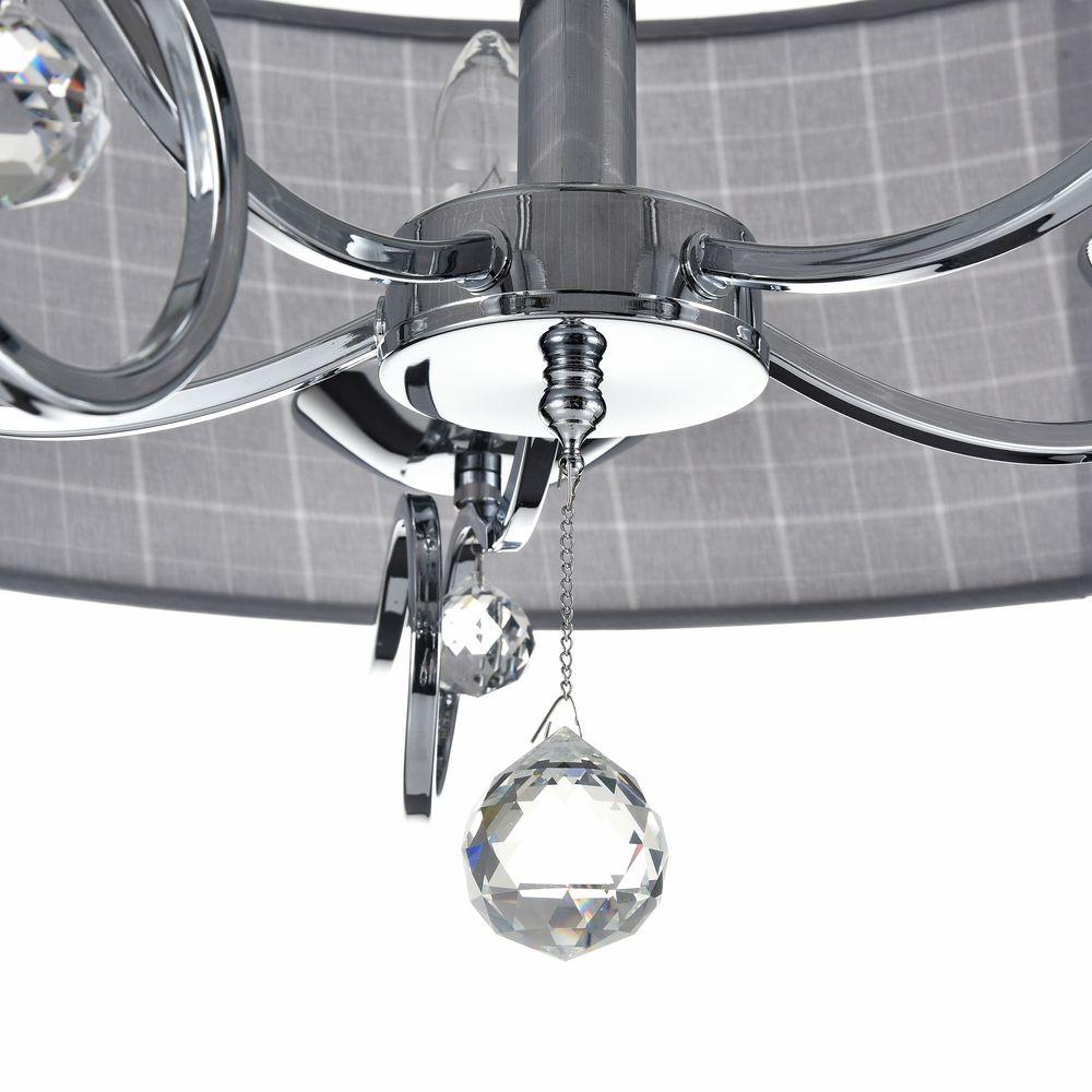 Подвесная люстра Freya Bertrand FR5906-PL-05C-CH FREYA BERTRAND 186722 Серый  - Вид №2