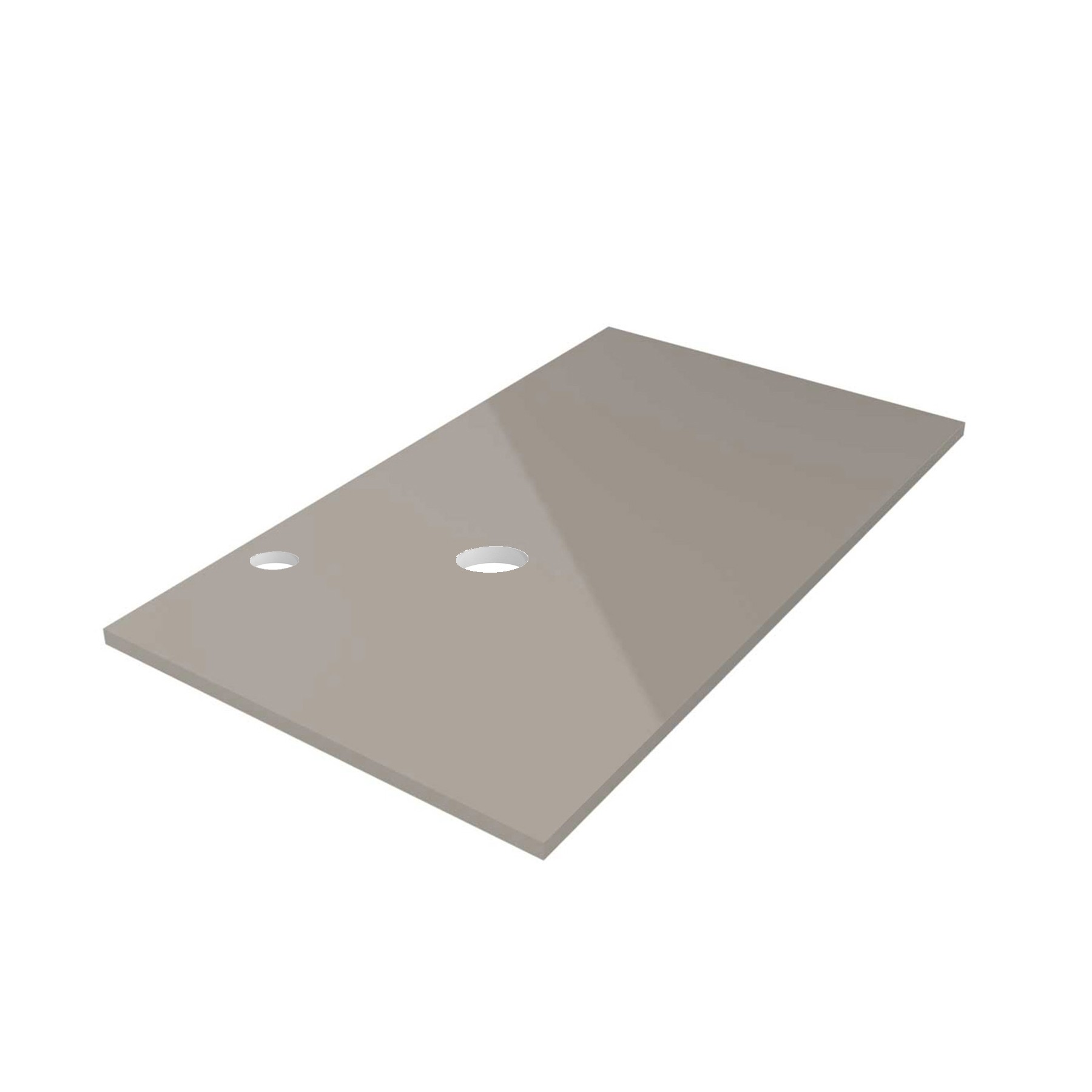 26978 SALGAR Столешница механизированная от 1001 до 1400 GLOSS TAUPE 16 мм Глянцево-серо-коричневый 