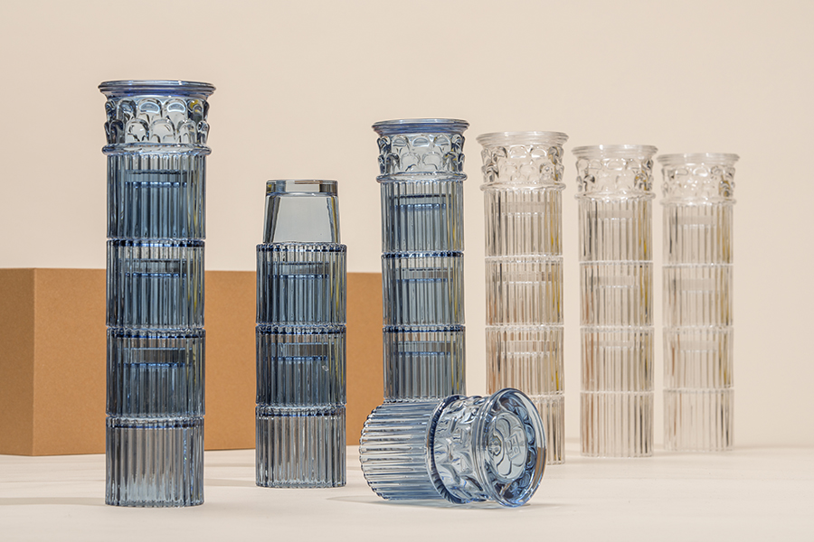 Набор стеклянных бокалов Hestia голубой, 4 шт Doiy DYHESGLBL - Вид №4