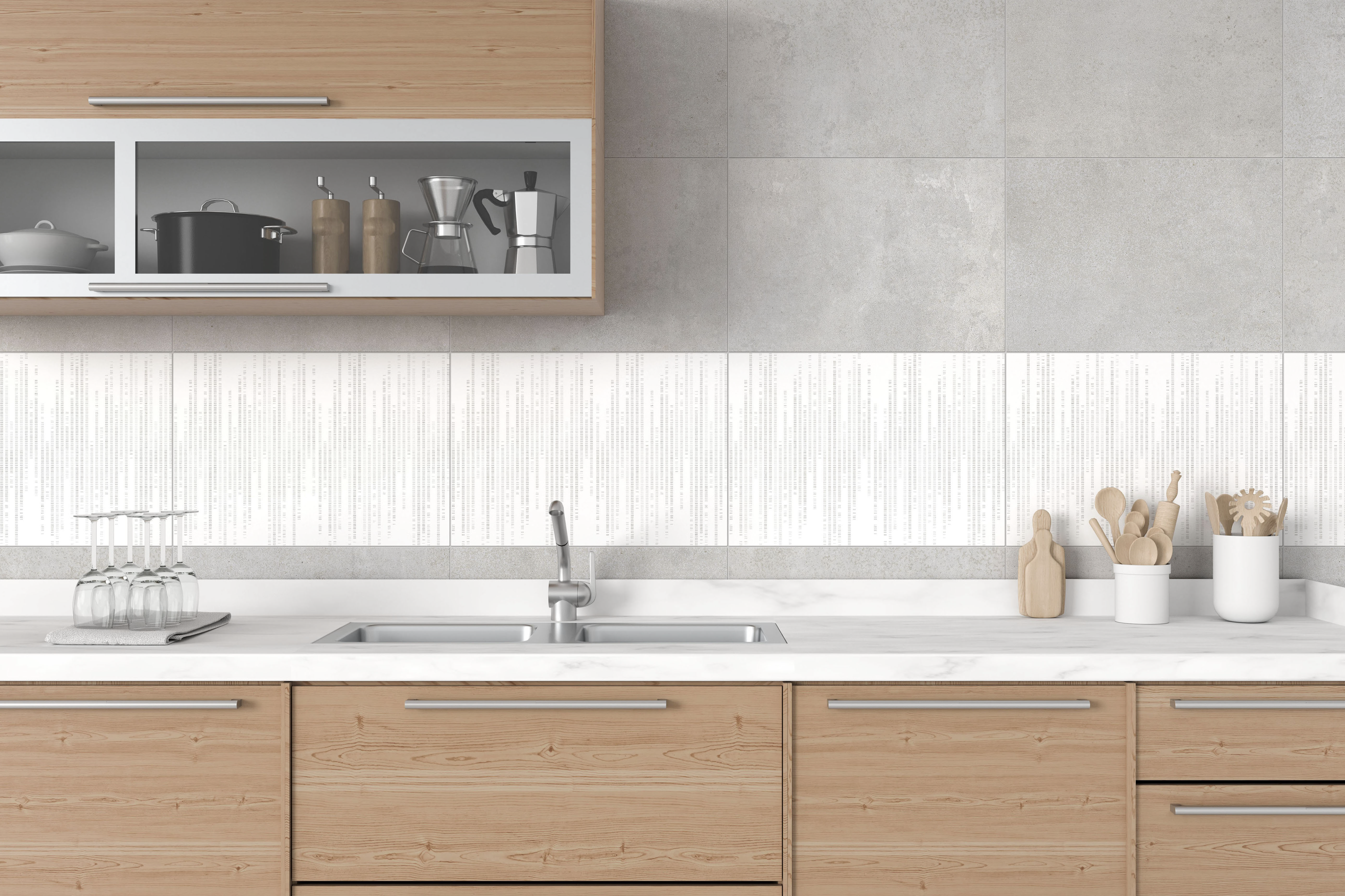 AXIMA Вставка настенная Скандинавия D2 с пиксельным узором 28×40 см 84134007 STLM-0046629 - Вид №3