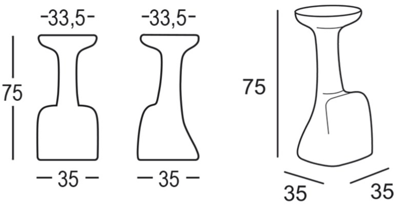 Plust Высокий табурет из полиэтилена Armillaria sun-id-1369925 - Вид №5