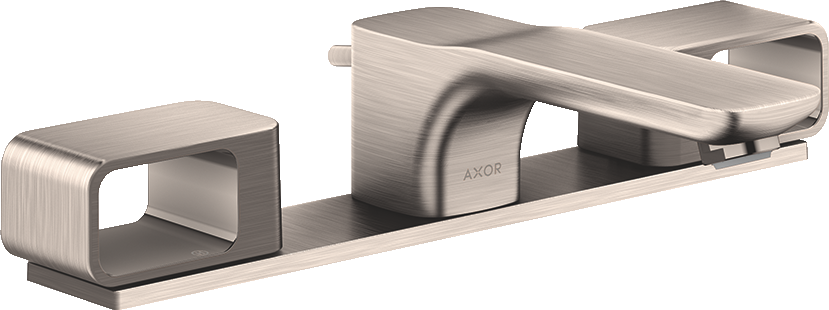 11040800 Смеситель для раковины 50 на 3 отверстия с тарелкой и сливным гарнитуром AXOR URQUIOLA