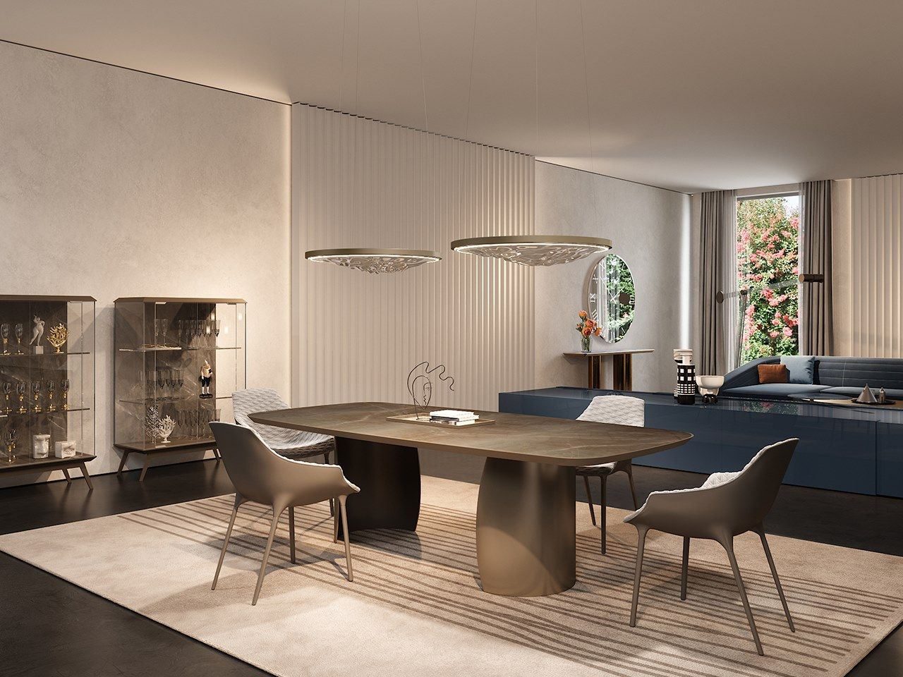 Овальный стеклянный обеденный стол REFLEX ARCH-00097301 - Вид №2