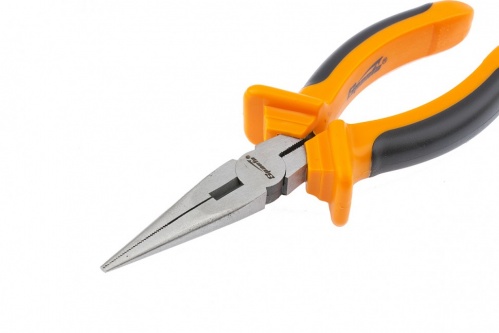 Длинногубцы прямые Comfort 160 мм шлифованные двухкомпонентные рукоятки SPARTA Sparta (Спарта) 12555 - Вид №3