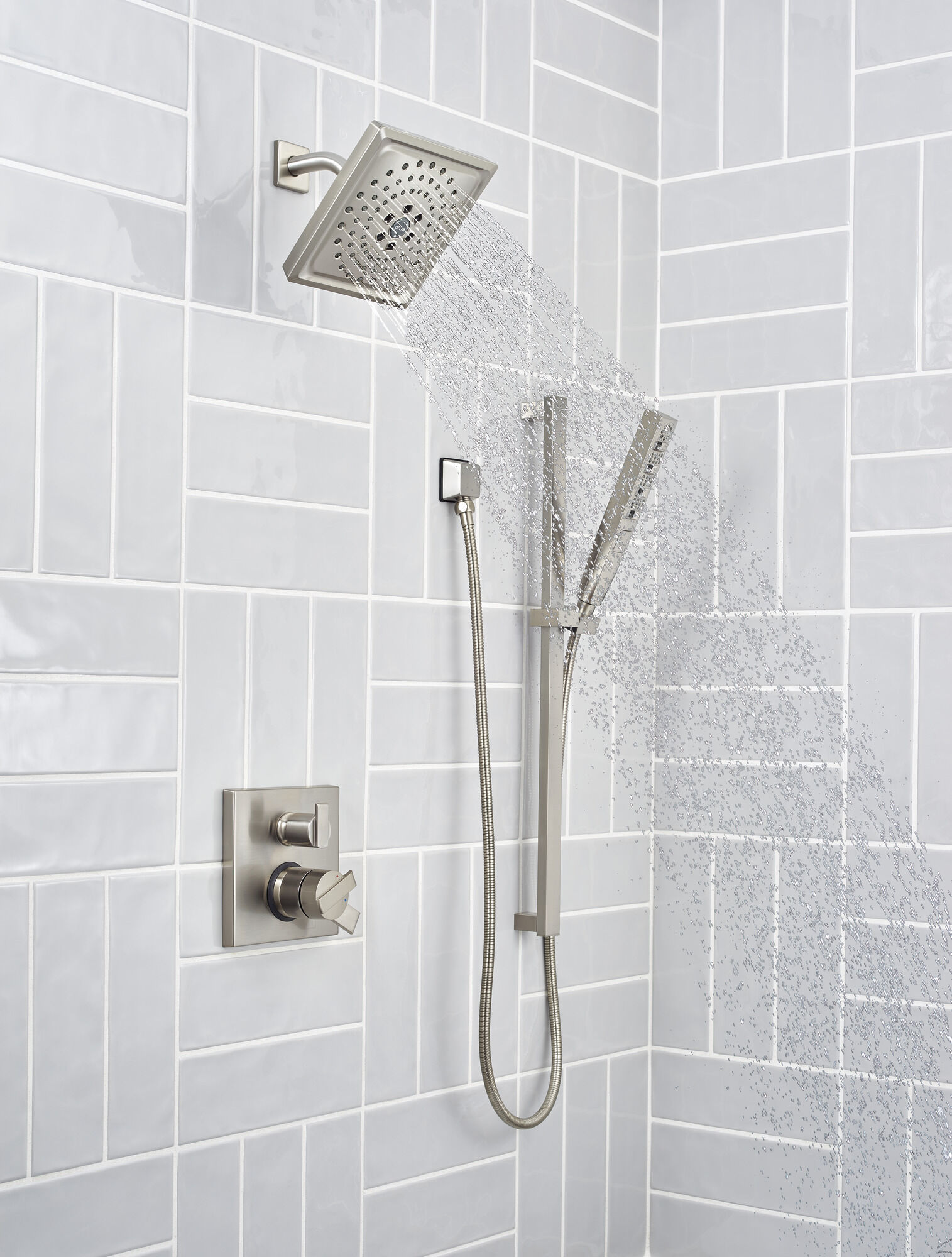 Квадратный спрей для тела HydraChoice® Square Body Spray Trim Delta Faucet T50210-SS - Вид №1