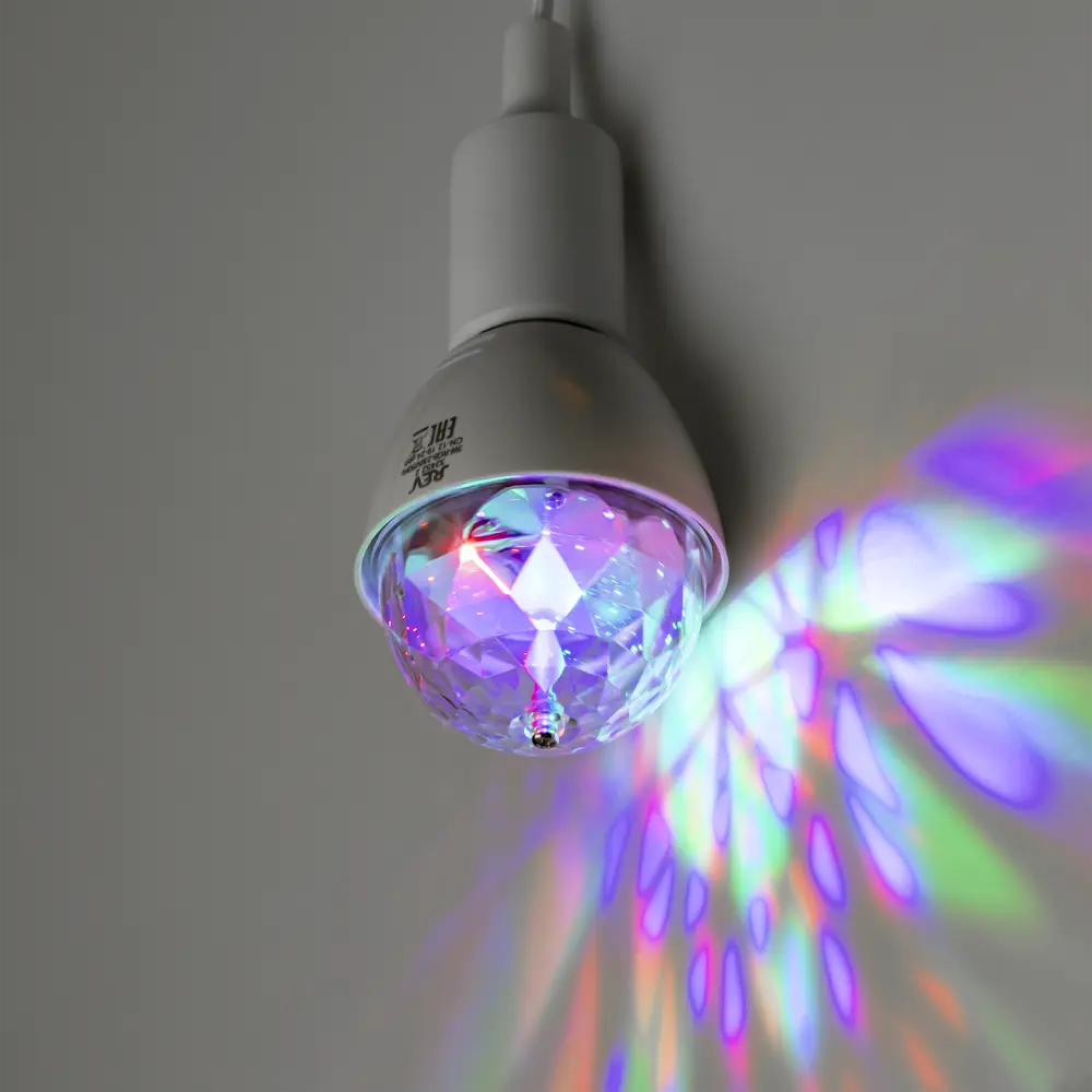 Лампа светодиодная Disco E27 230 В 3 Вт 240 лм, регулируемый цвет света RGB 83823861 STLM-2157800 Santreyd  - Вид №11