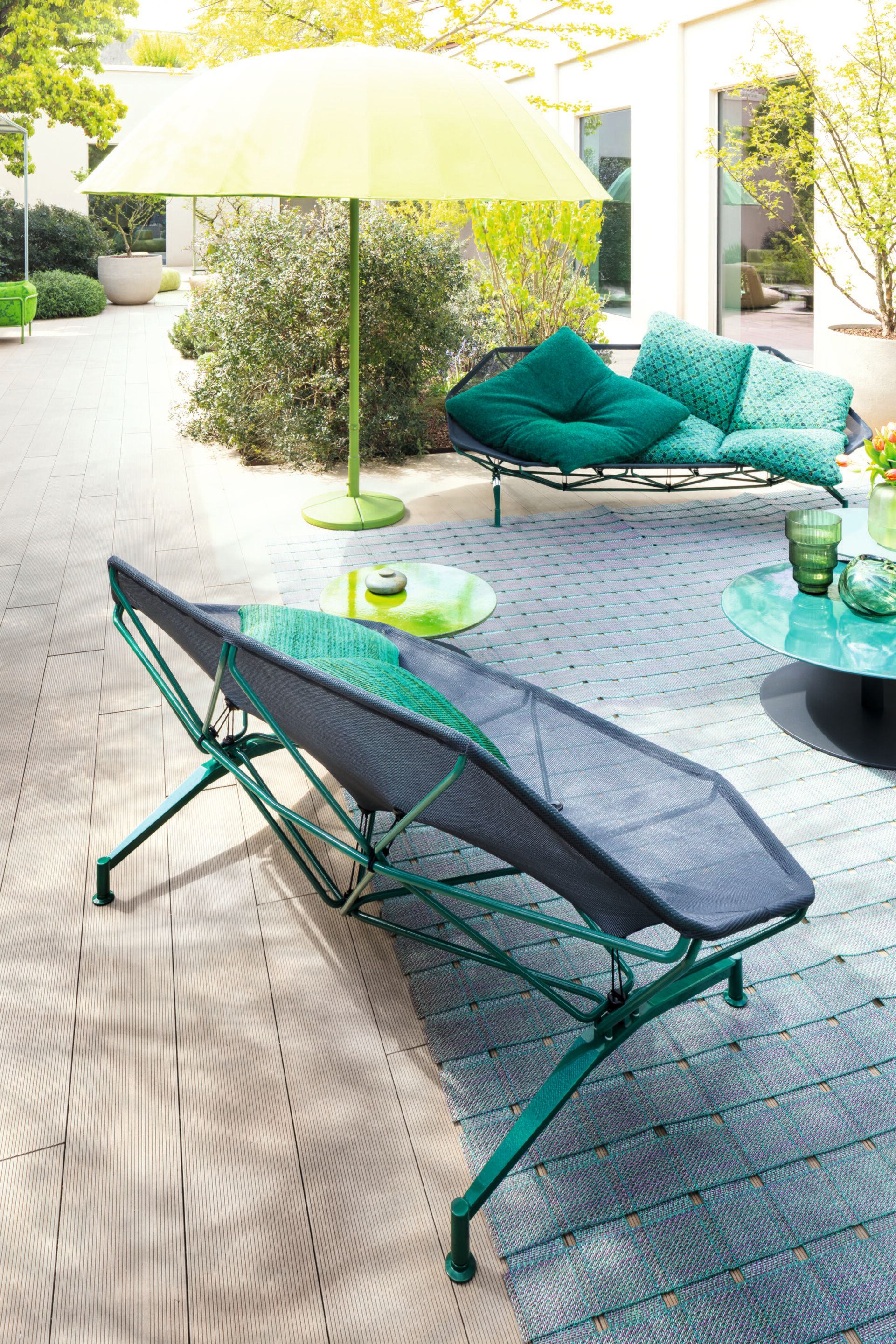 2-местный садовый диван из нержавеющей стали и ткани Paola Lenti Alma ARCH-00152141 - Вид №6