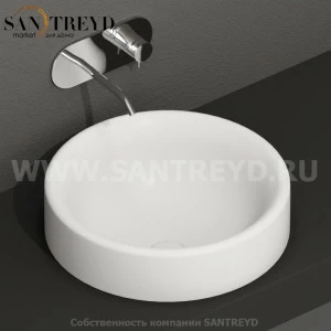 355730 Накладная раковина на столешницу  круглая Kerasan Nolita