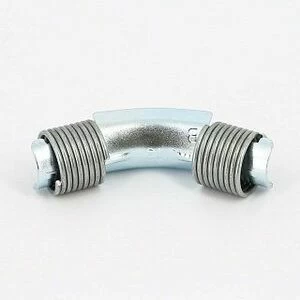 Фиксатор поворота для PEX труб d=20 с фиксирующими кольцами Rehau 45°