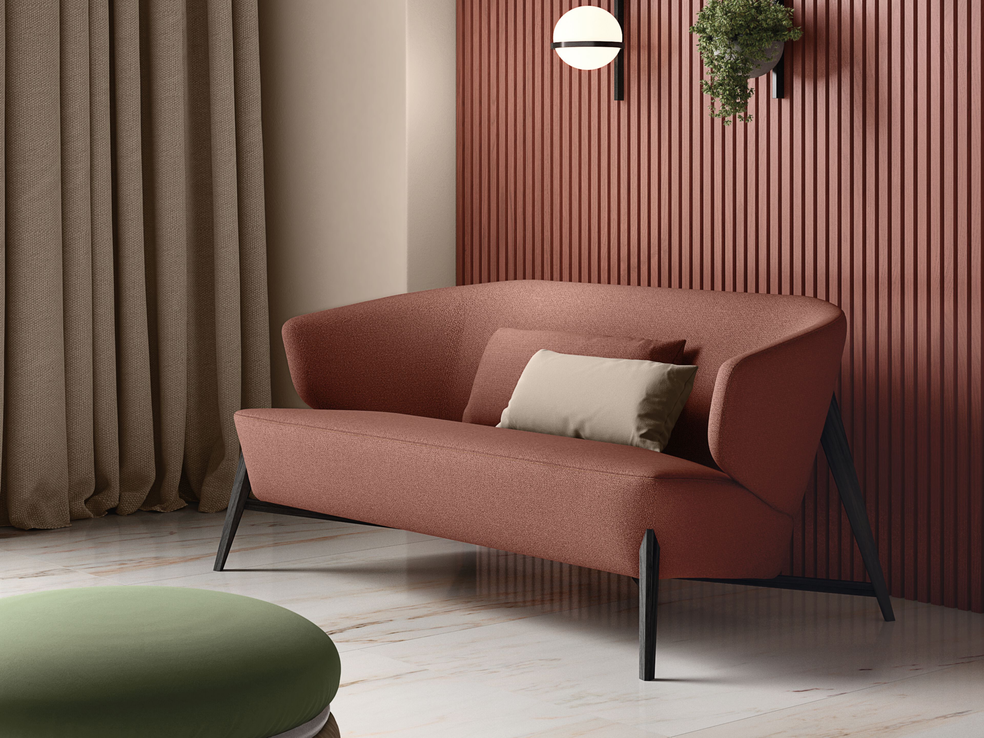 Диван из ткани и кожи Innova Imbottiti Арсенал ARCH-00028242 - Вид №2