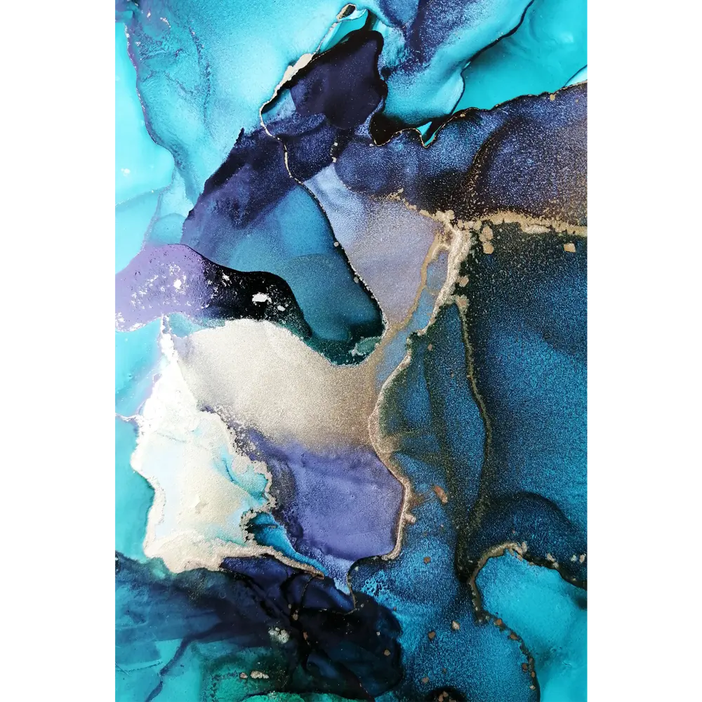 Картина на стекле «Бирюзовый акрил 2» 40x60 см 82977334 STLM-2111992 ARTABOSKO 