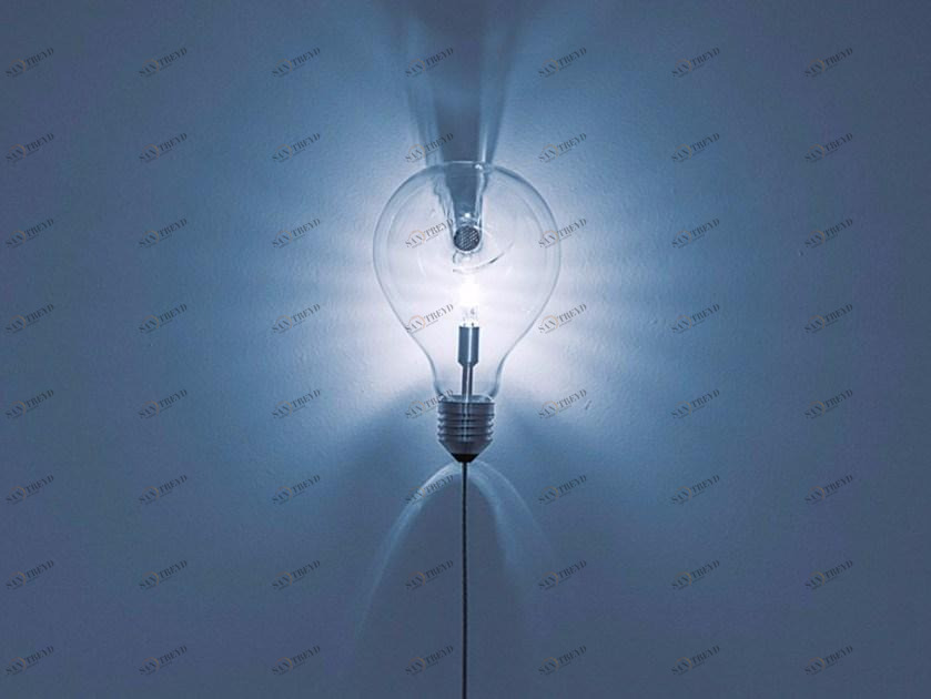 DAVIDE GROPPI Галогенный бра из металла и стекла Edison sun-id-1514499