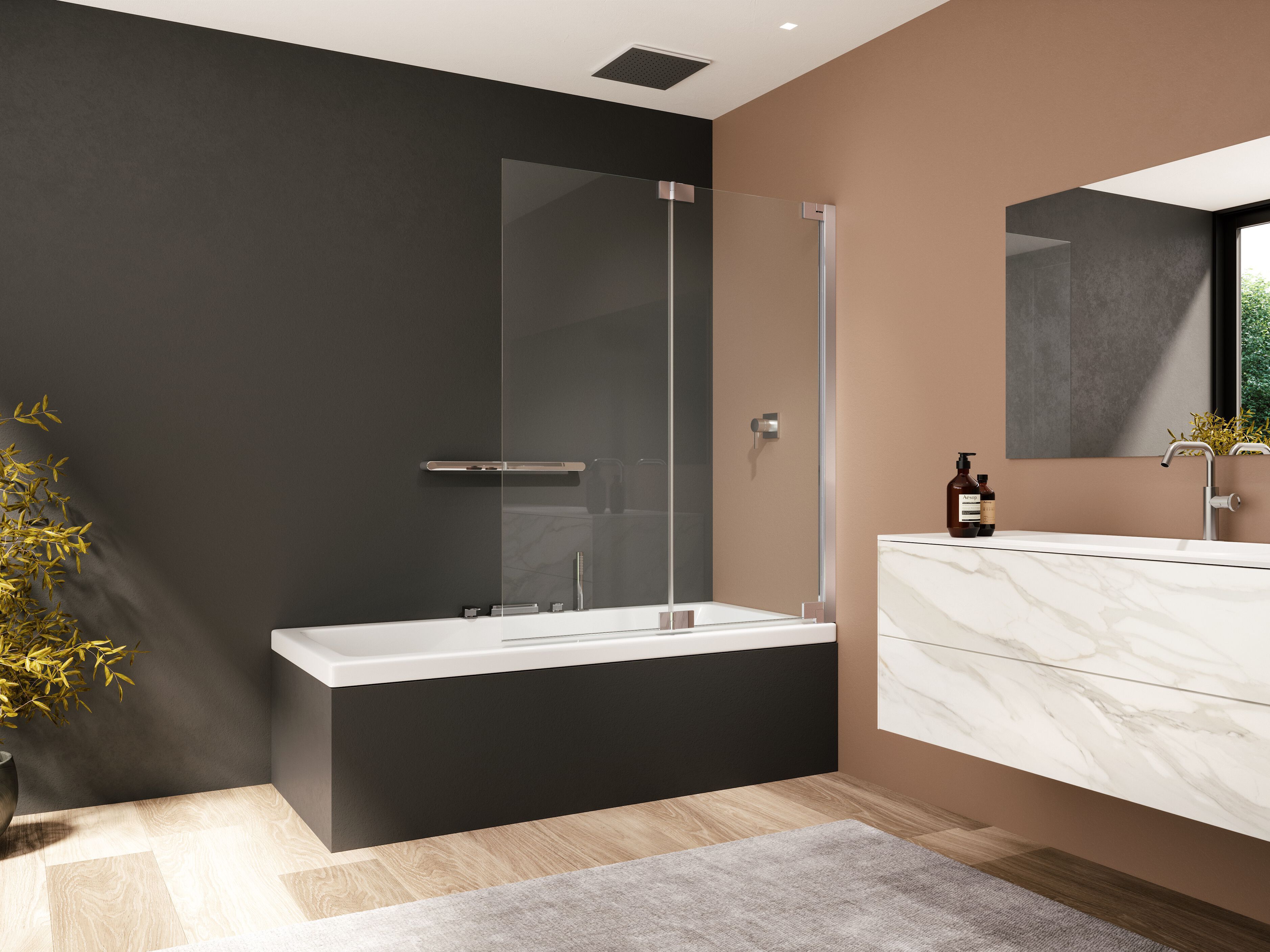 Стеклянная стена ванны Provex Industrie E-Lite ARCH-00104763 - Вид №1