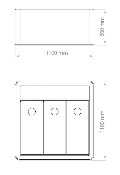 Наружные бетонные стойки для мусора для утилизации отходов ENCHO ENCHEV - ETE 244/245R ARCH-00058616 - Вид №2