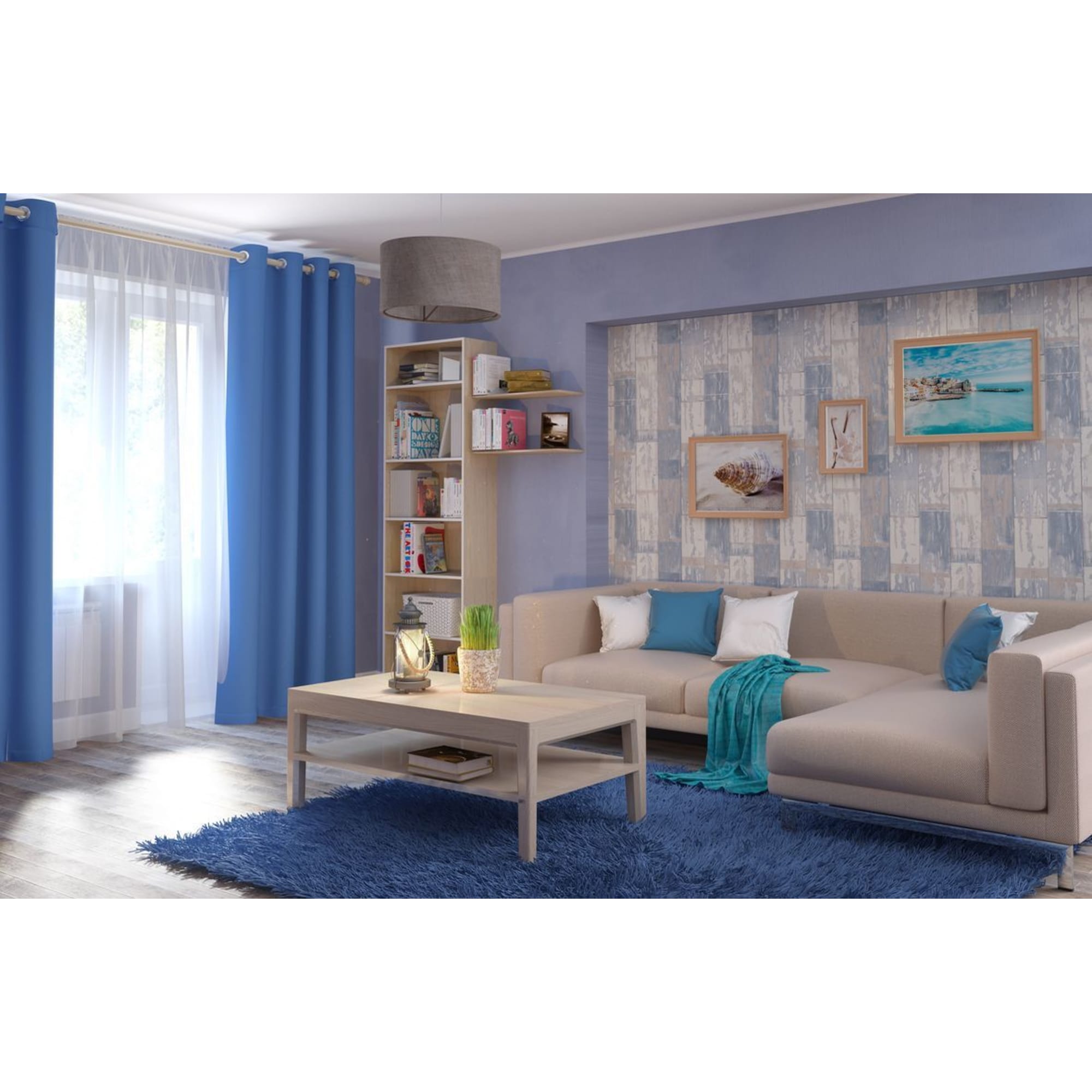 18142867 Стеллаж Кабуки 40x201x28 см, ЛДСП, цвет дуб сонома Santreyd  - Вид №2