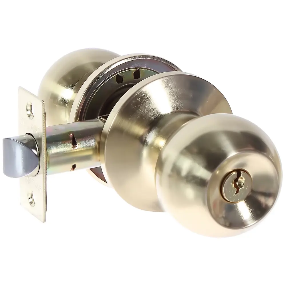 Ручка-защелка 624/BL PB-B с фиксатором цвет золото FUARO STLM-2196766