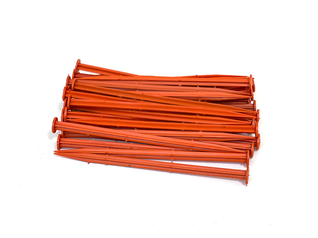 Колышек для подвязки и разметки территории, оранжевый ГеоПластБорд GPBST-191