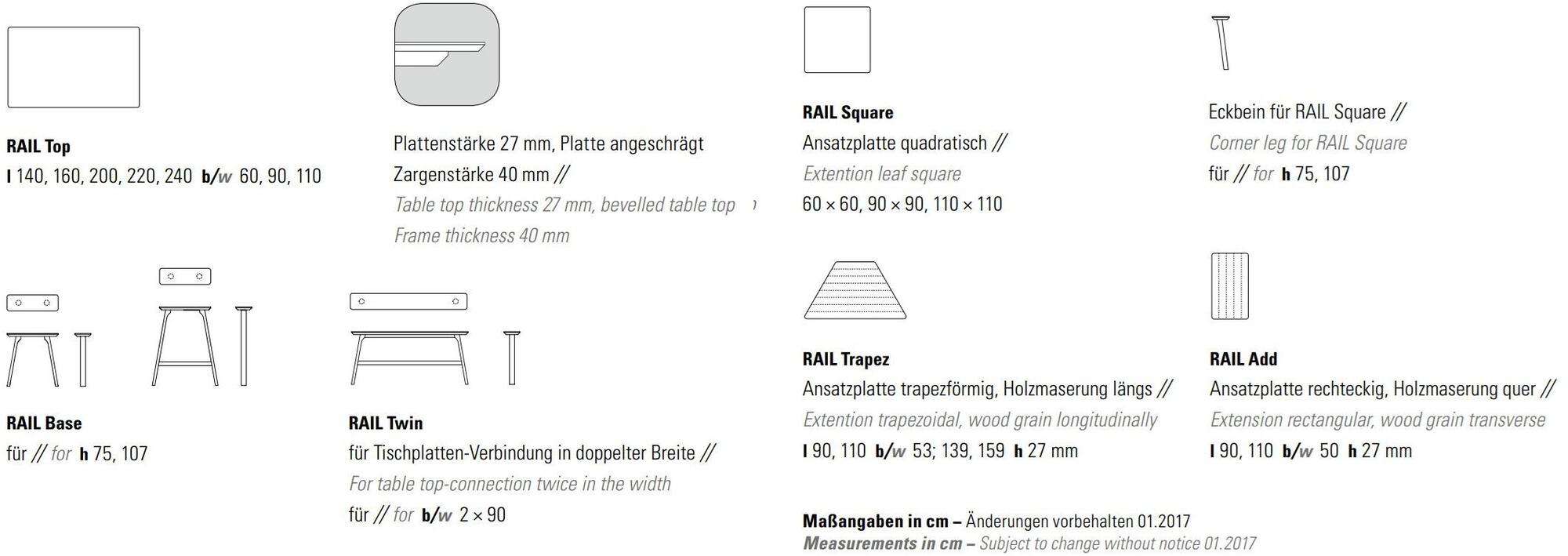 ZEITRAUM Модульный стол из массива дерева Rail sun-id-1382876 - Вид №10