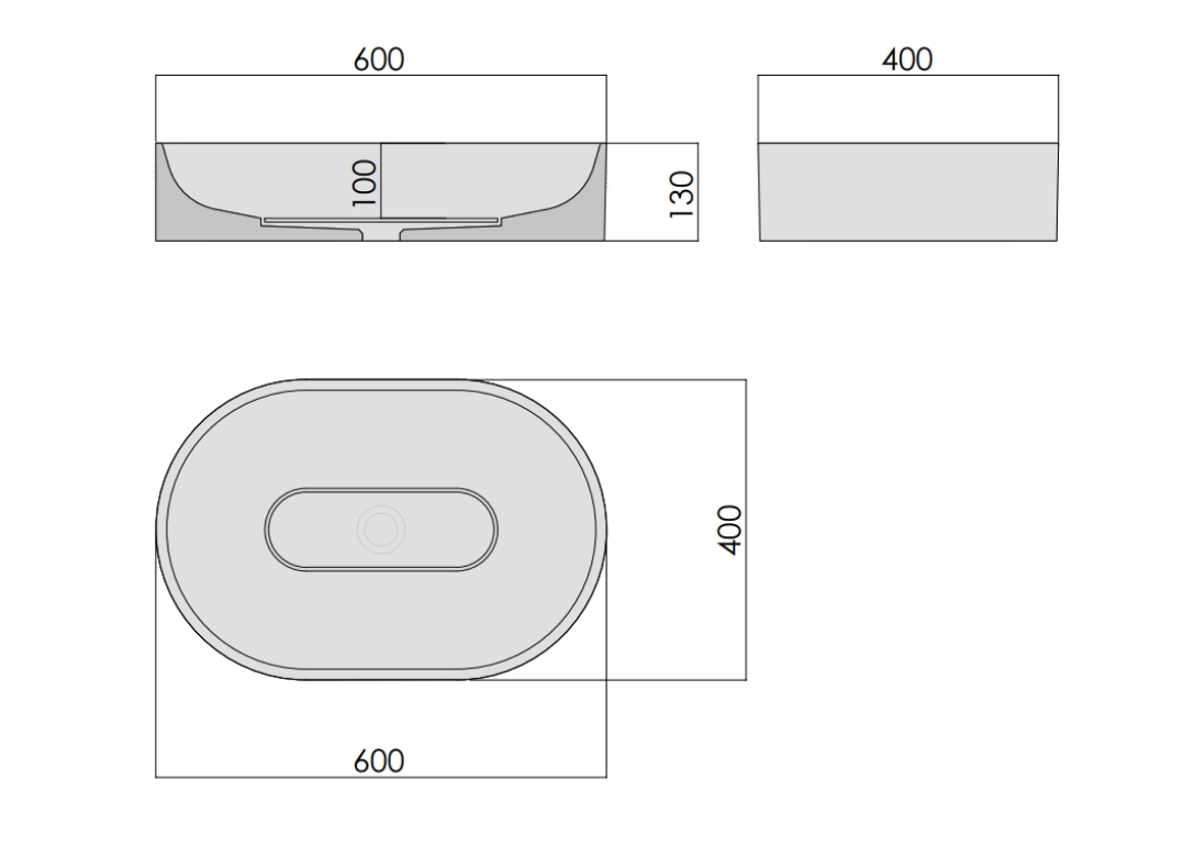 WВ-608 Раковина из бетона WB-608 BET-ON BetOn  - Вид №6