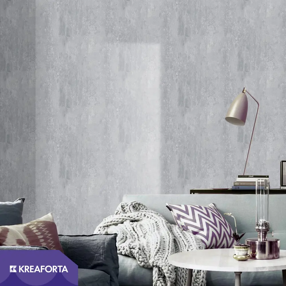 Обои флизелиновые KREAFORTA Loft темно-серые 1.06 м 64348-10 89442112 STLM-2125991 - Вид №2