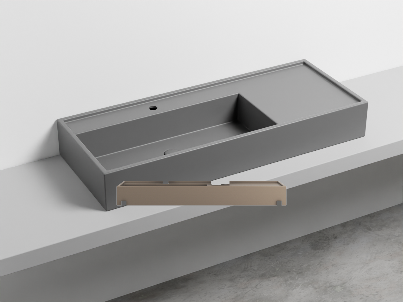 PNLA-AN Керамическая раковина на одно отверстие 140 cielo Plinio Ceramica Cielo