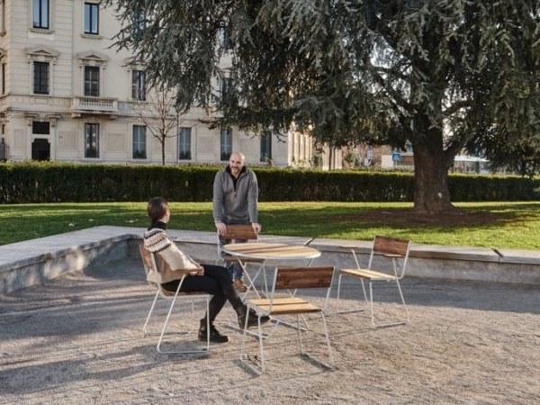 VESTRE Стул для улицы из лакированной стали April go sun-id-1506026 - Вид №1