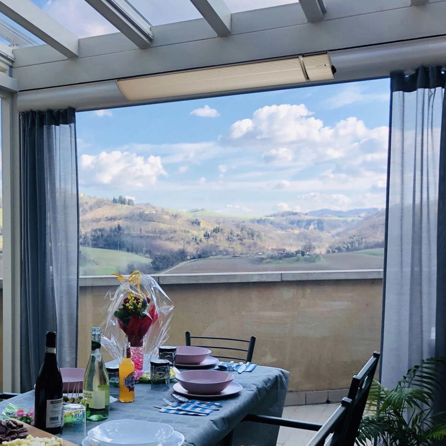 Инфракрасный обогреватель из стеклокерамики и алюминия SINED CALORE 3200 ARCH-00023258 - Вид №13