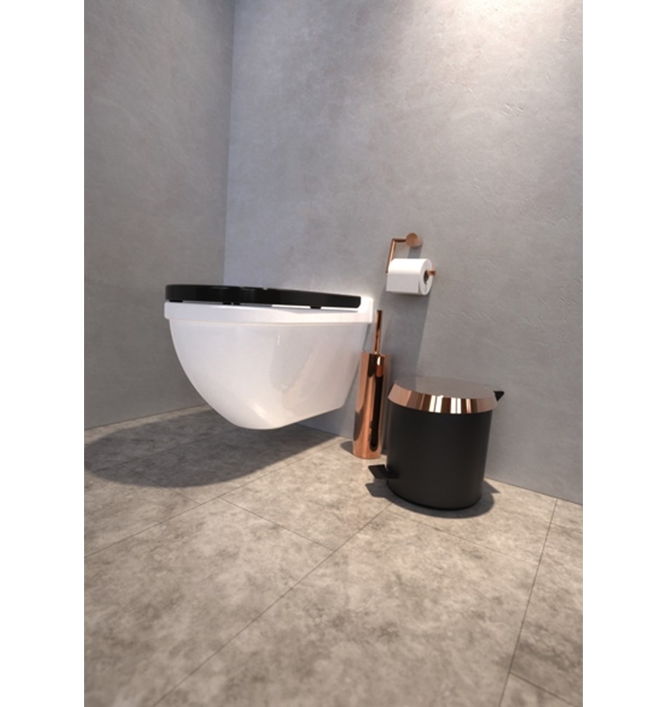 FROST Ершик для унитаза 1, напольный » медь Нержавеющая сталь Медь N1910-C  - Вид №6