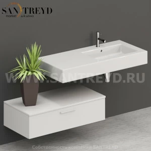 T10052BO2 Столешницы для использования в сочетании с тумбами и открытыми тумбами 100 см белая Globo ARREDO WOOD Италия