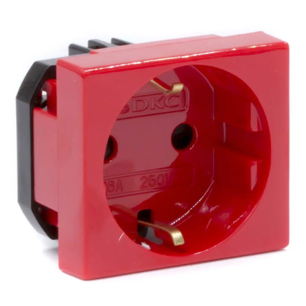 Розетка DKC Viva с защитными шторками и заземлением 89438261 STLM-1584474