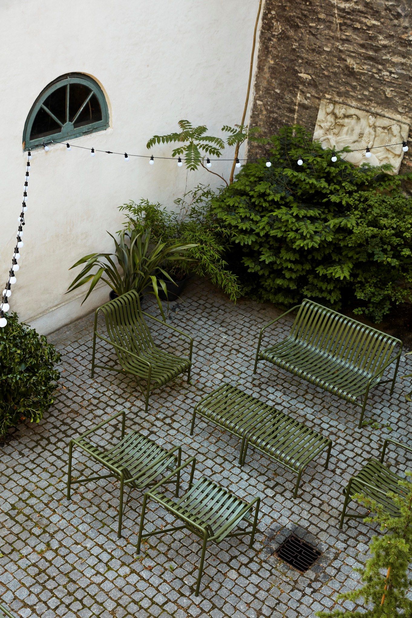 Стальная прямоугольная Садовая подставка для ног Hay Палисад ARCH-00043018 - Вид №17