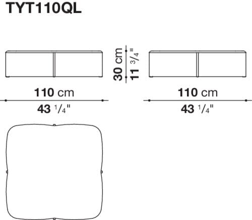 Журнальный столик из дуба B&B Italia Tufty Time ARCH-00019523 - Вид №4